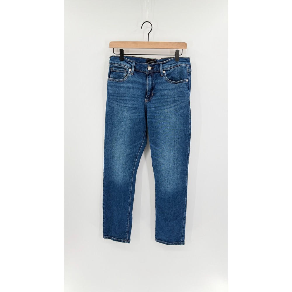 Banana Republic Girlfriend Mid-Rise Jeans Medium Wash Classic Size 28/6 Preppy